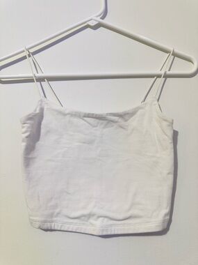 Aeropostale Seriously Soft Bungee White Crop Cami
